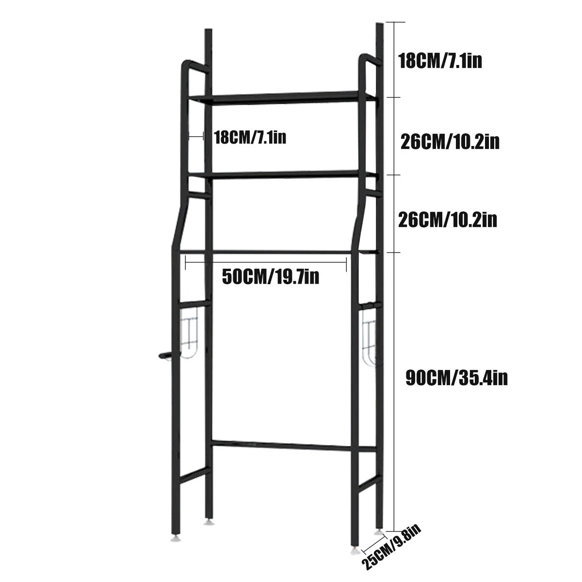 

Bathroom Shelves Toilet Floor Type Storage Accessory Rack Organizer For Bathroom No Punching Floor Type Kitchen Fixture