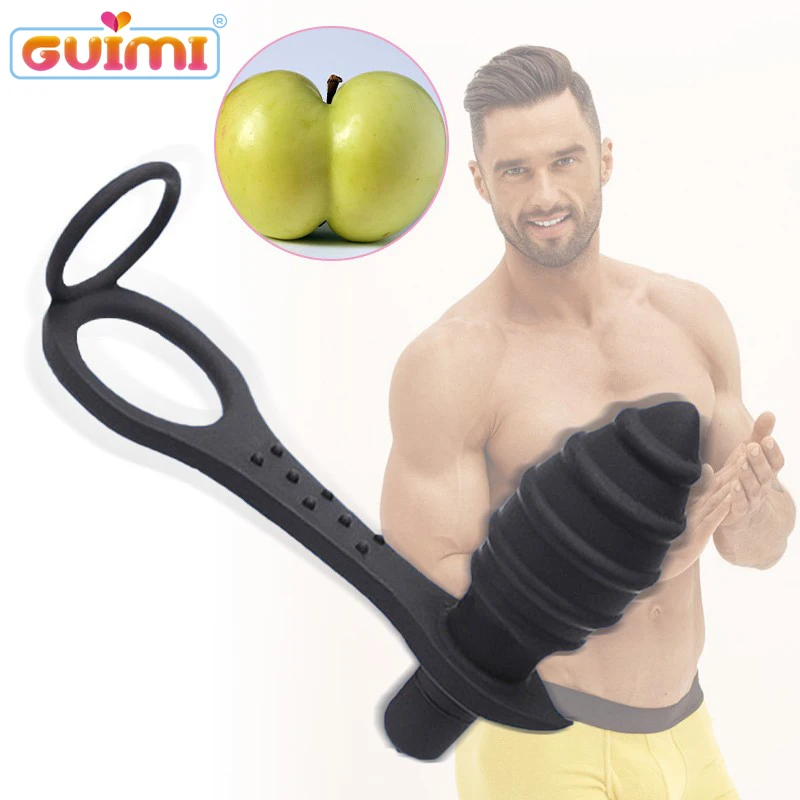 Вибратор кольцо на пенис Анальная пробка для массажа простаты силиконовые