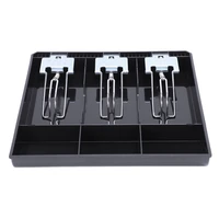 big deal 3 grid money cash coin register insert tray replacement cashier drawer storage register tray box classify store
