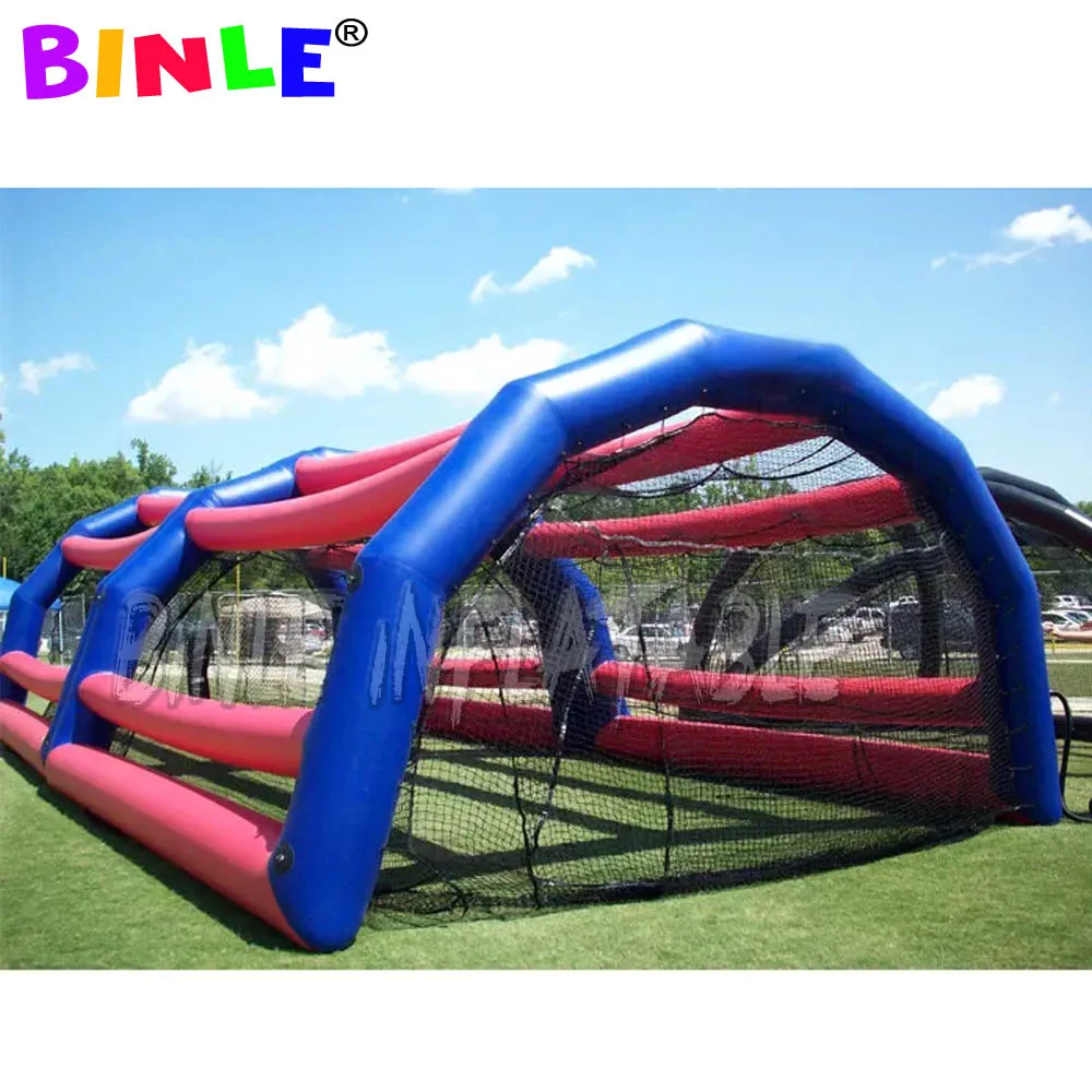 Commercial Grade Inflatable baseball pitch speed batting cage filed For Sport Game
