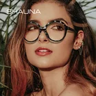Женская оправа для очков SHAUNA, оправа для очков с оправой и круглой оправой с оправой и защитой от синего спектра