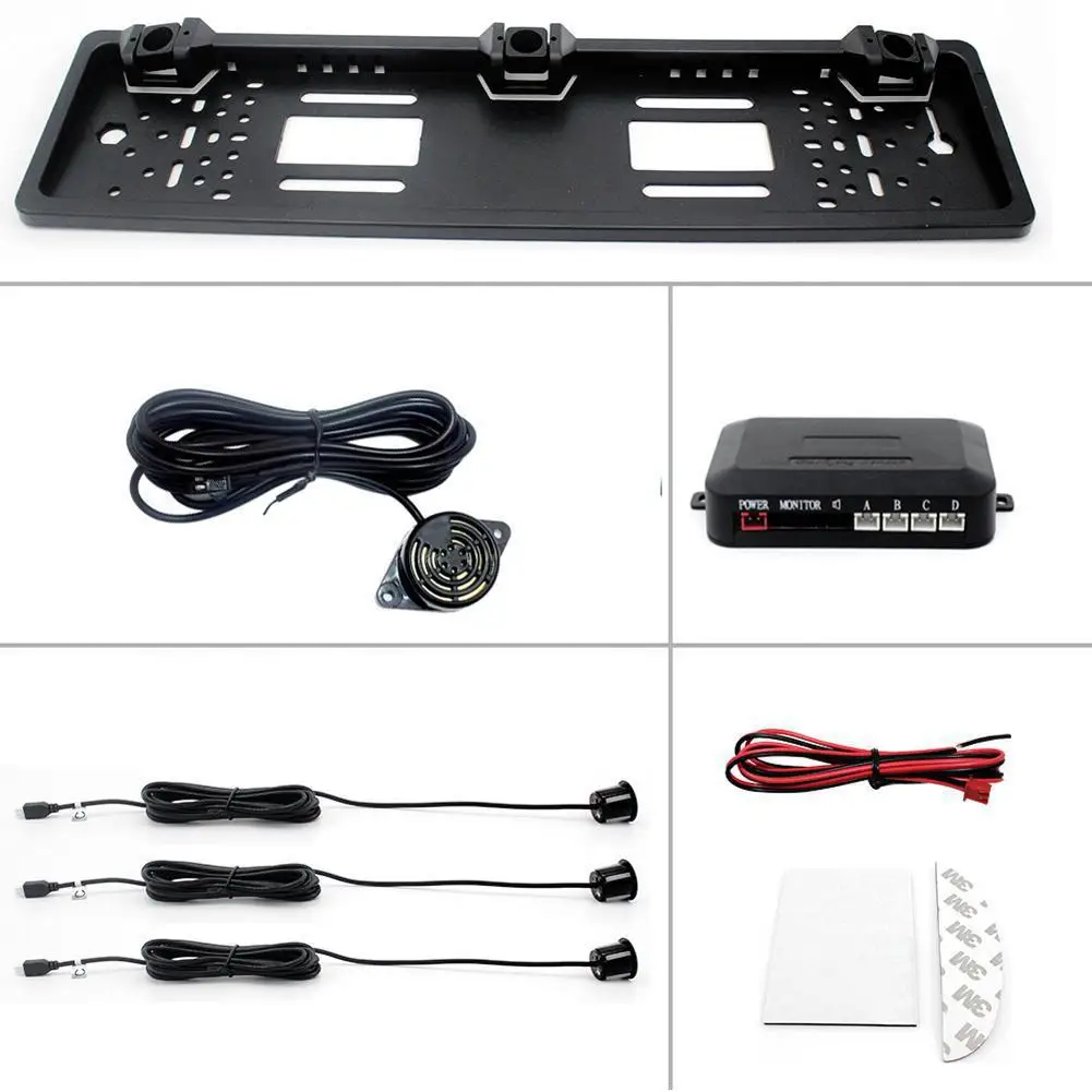 Universal Car License Plate Frames With Radar Detector Sensor Kit Goods For Eu Europe Numbers BMW Ford Focus Peugeot | Автомобили и
