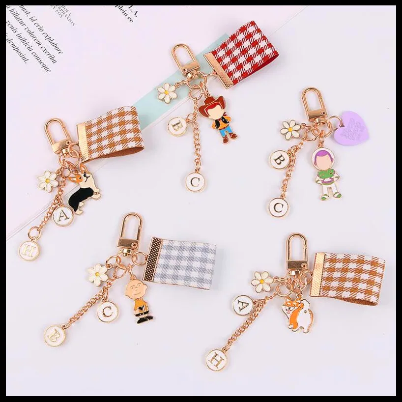 Новинка 2019 милые Мультяшные брелоки из сетчатой ткани для женщин и девушек