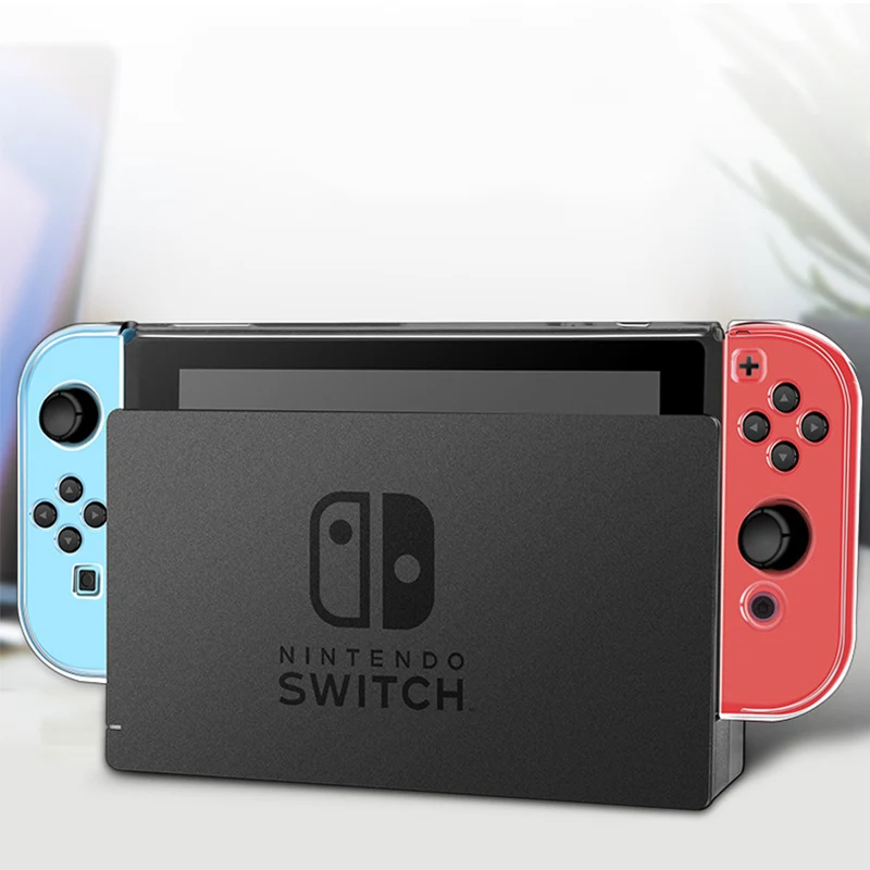 Прозрачный защитный чехол для Nintendo Switch PC Жесткий Чехол прозрачный с защитой от