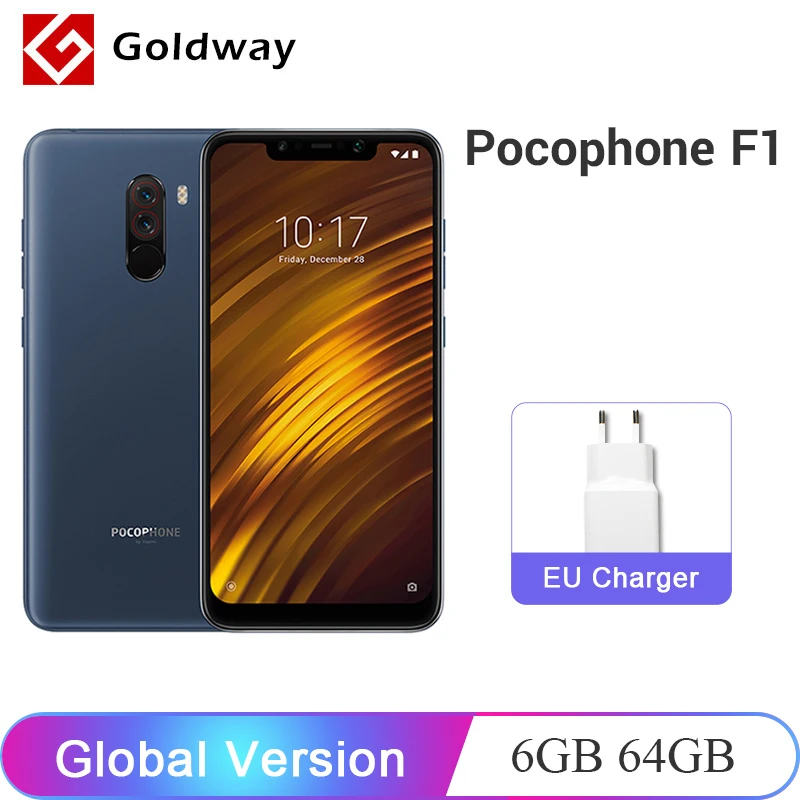 Смартфон Xiaomi POCOPHONE F1 POCO 6 ГБ 64 Snapdragon 845 18 дюймов 4000 мАч|Смартфоны| |