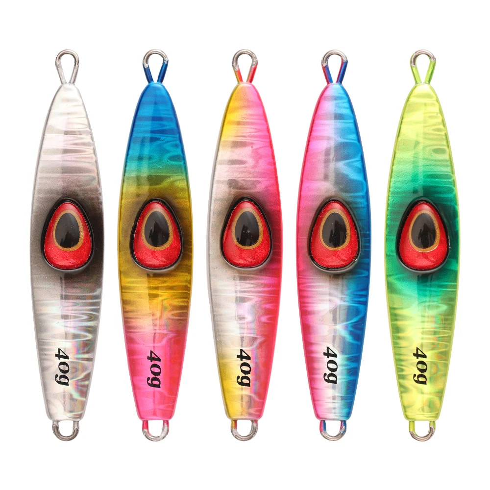 

Jiggingpro 5pcs 40g 60g 80g Casting Jig Metal Jig Jigging Lure Slow Jig Lures Fishing Tackle Saltwater For 2021Summer fishing