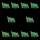 10 шт., бразильские рюкзаки, Значки для одежды, сумки, набор брошей