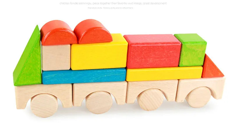 32 шт. Детский конструктор Радуга|Деревянные конструкторы| |