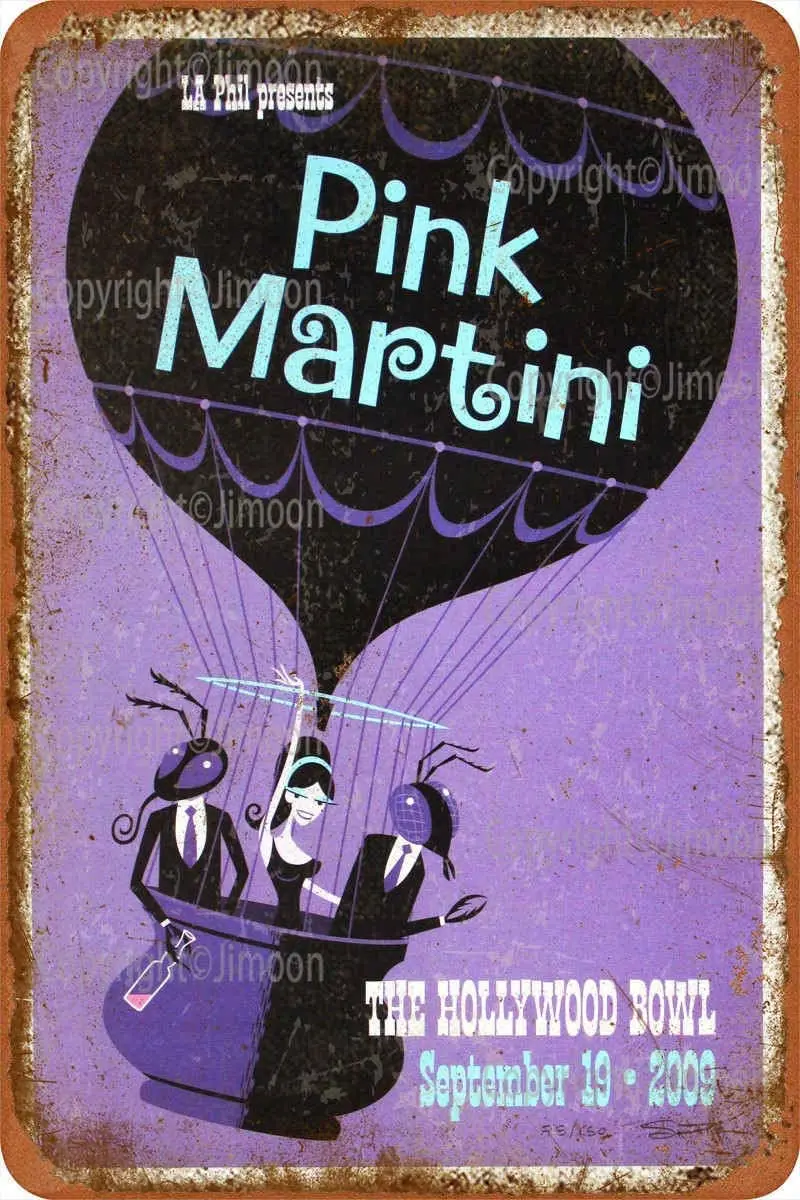 

2021 розовый мартини в стиле ретро, металлический жестяной знак, интересные уличные украшения, товары для дома, кофейни, гаража, 12X8 дюймов