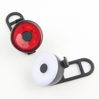 bike tail light with strap holder white red bicycle led rear lights 3 modes easy to install for cycling safety flashlight