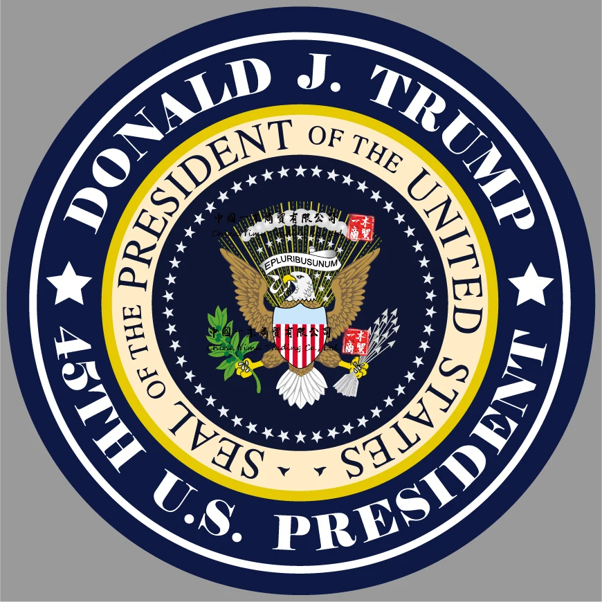 

Automotive products American Vinyl US President Sticker Seal pro Logo Suitable for window sticker 4x4 dodge