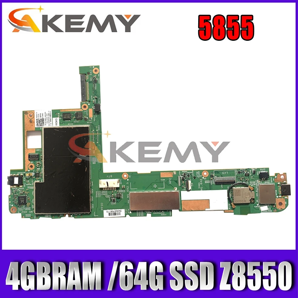 

Akemy 14H30-1 PWB:H4W2R FOR Dell Venue 8 Pro 5855 Laptop Motherboard 4G/64GB Z8550 CN-0W53MD W53MD Table mainboard 100%tested