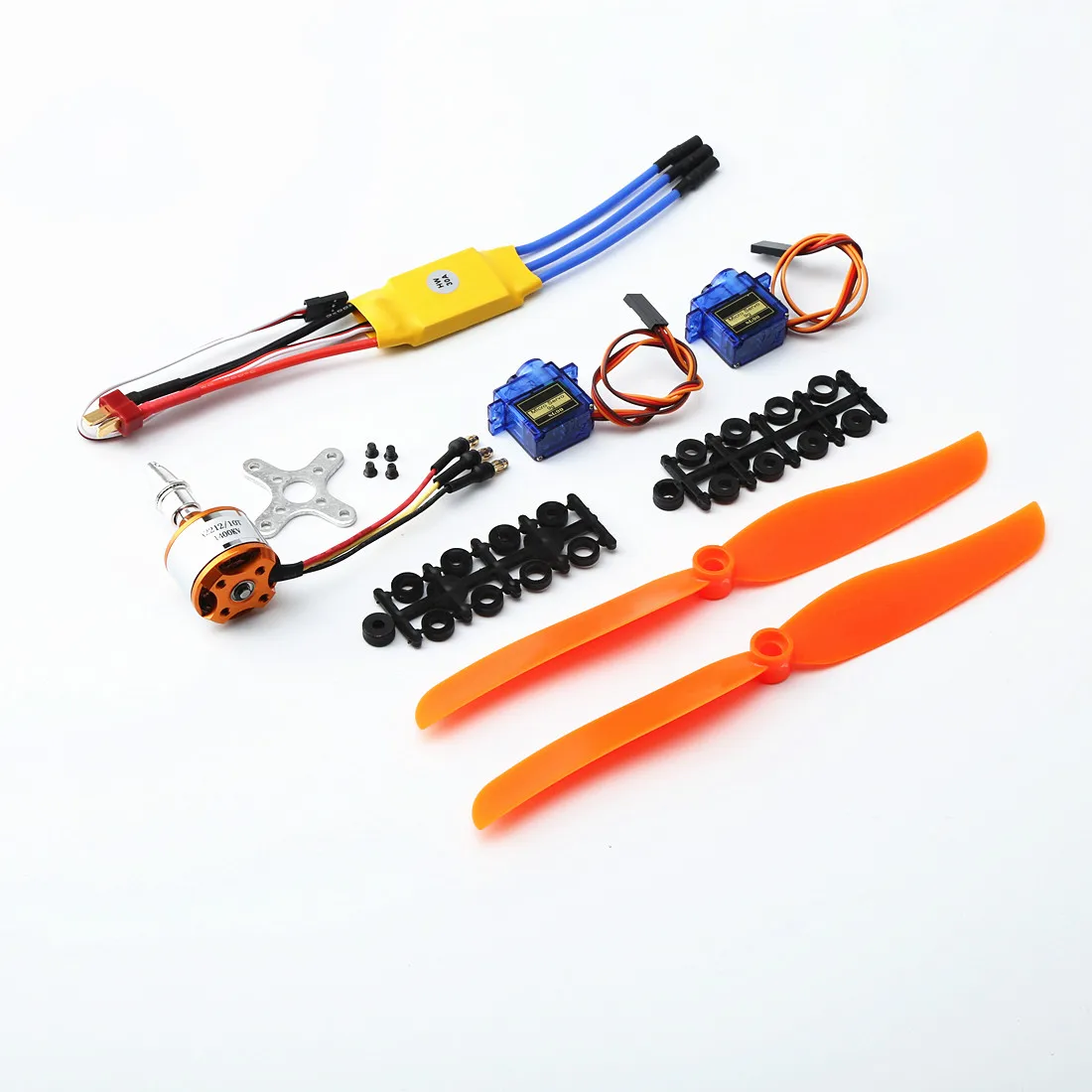 A2212 1400KV бесщеточный двигатель 30A ESC SG90 9G Micro Servo 8060 Пропеллер для радиоуправляемого