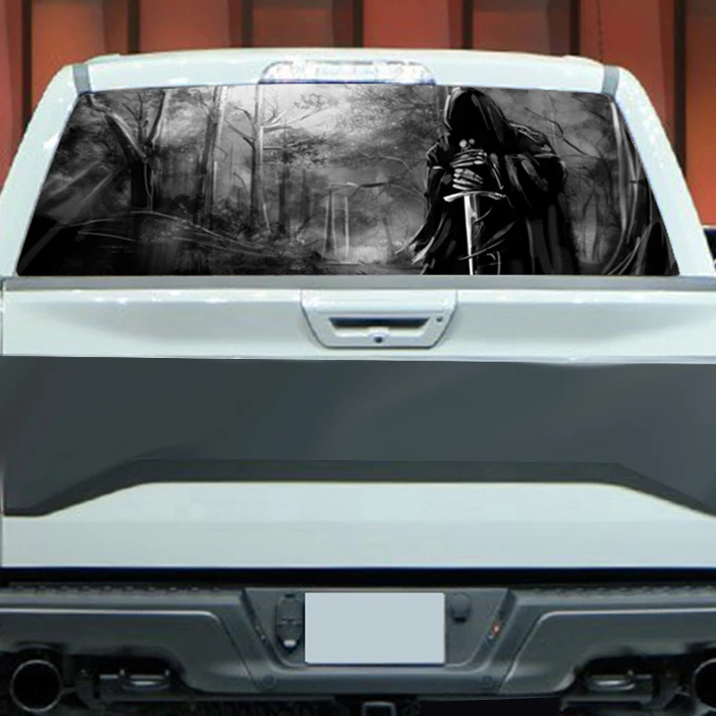 

Dead Forest for Truck Jeep Suv Pickup 3D Rear Windshield Decal Sticker Decor Rear Window Glass Poster 57.9 x 18.1 Inch