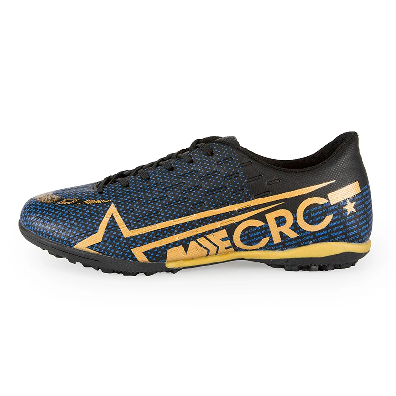 Size33-44 для мальчиков и девочек, шипованные кросовки для футбола, футбольные фубольные бутсы, кроссовки, кроссовки нового дизайна, футбольные бутсы - Цвет: black