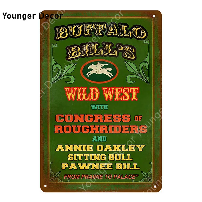 Забавный цирк металлические указатели настенный стикер Kellar Винтаж постер