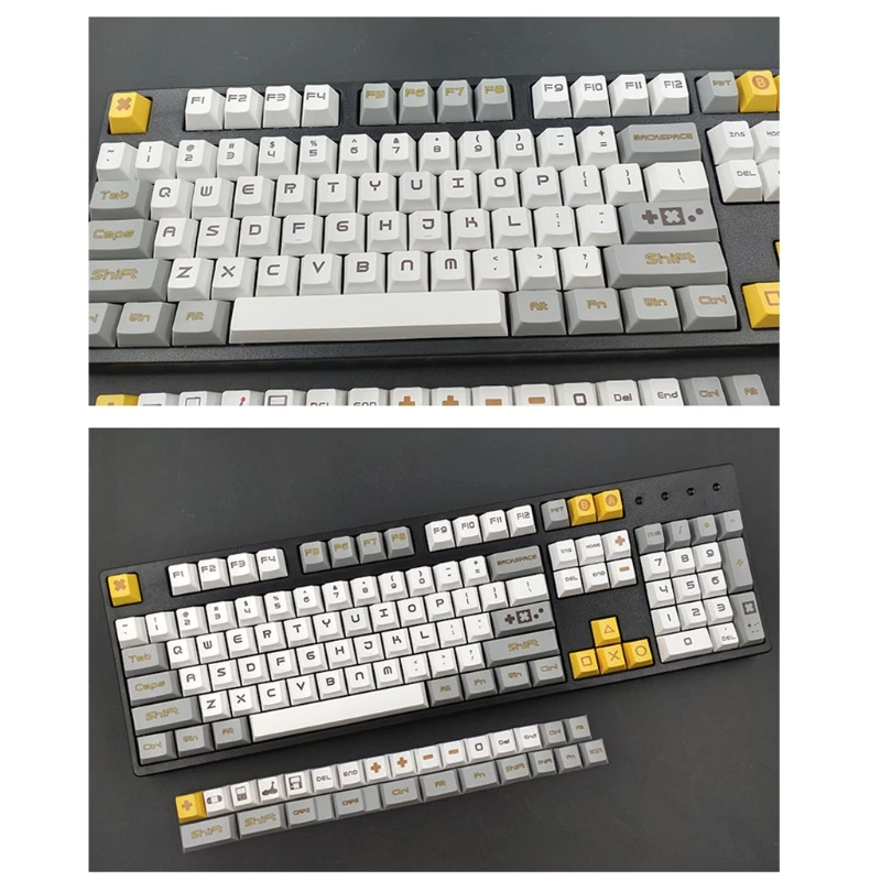 

Game Theme 131 key PBT Keycaps Lettering Keys OEM Injection Mechanical Key Cap