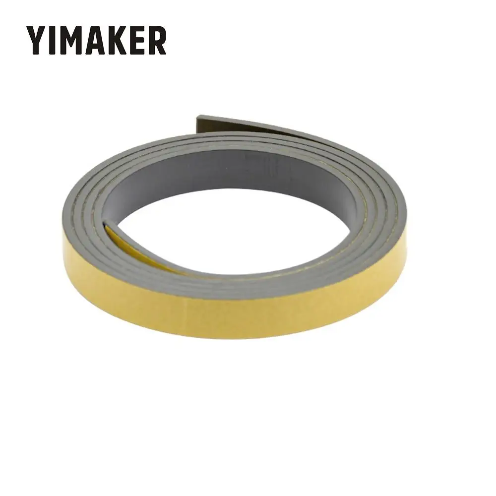 YIMAKER 1 м магнитная полоса 10*2 мм резиновые магниты паста двусторонний клей может разрезать все виды форм DIY магнитная лента для школы