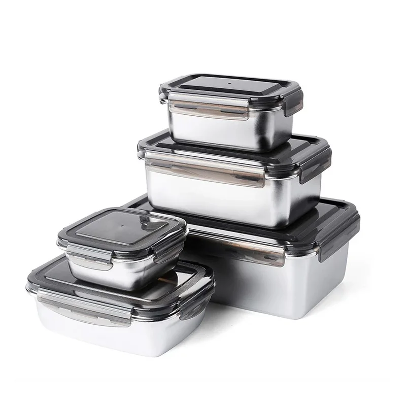 

Stainless Steel Thermos For Hot Food Containers With Sealed Lid Lunch Box Freezer Dishwasher Oven Safe Lunch Box Microwavable