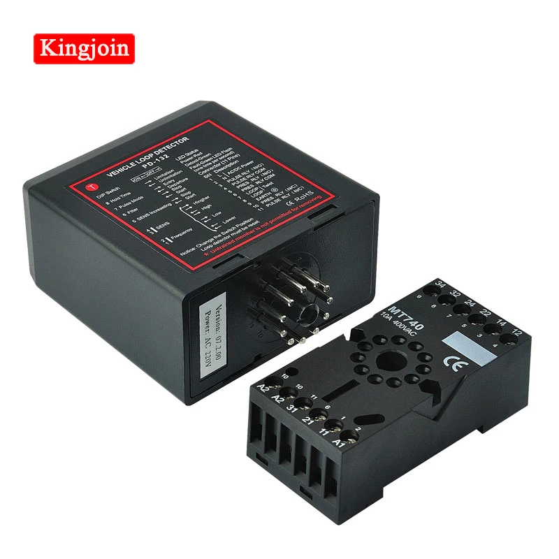 

KINGJOIN 6pcs/Lot Vehicle Presence Detector/safety exit single loop detector for gate barrier with 50M 0.75mm wire