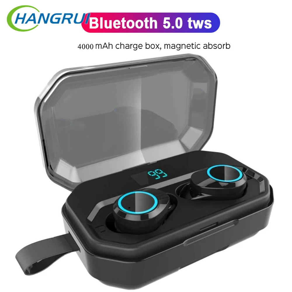 TWS Bluetooth V5.0 наушники X6 Pro Беспроводные Мини Наушники Hi-Fi стерео Спортивная гарнитура светодиодный дисплей наушники с микрофоном power Bank