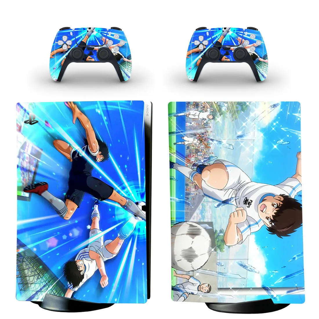

Football Style PS5 Digital Edition Skin Sticker for Playstation 5 Console & 2 Controllers Decal Vinyl Protective Skins 1