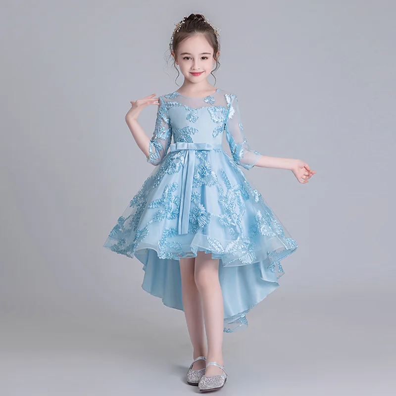 Детское платье с цветами для девочек девочек-подростков детская одежда на день