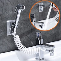 bathroom faucet external shower handheld sprayer sprinklerbasehosevalve set for hand basin sink shower faucet