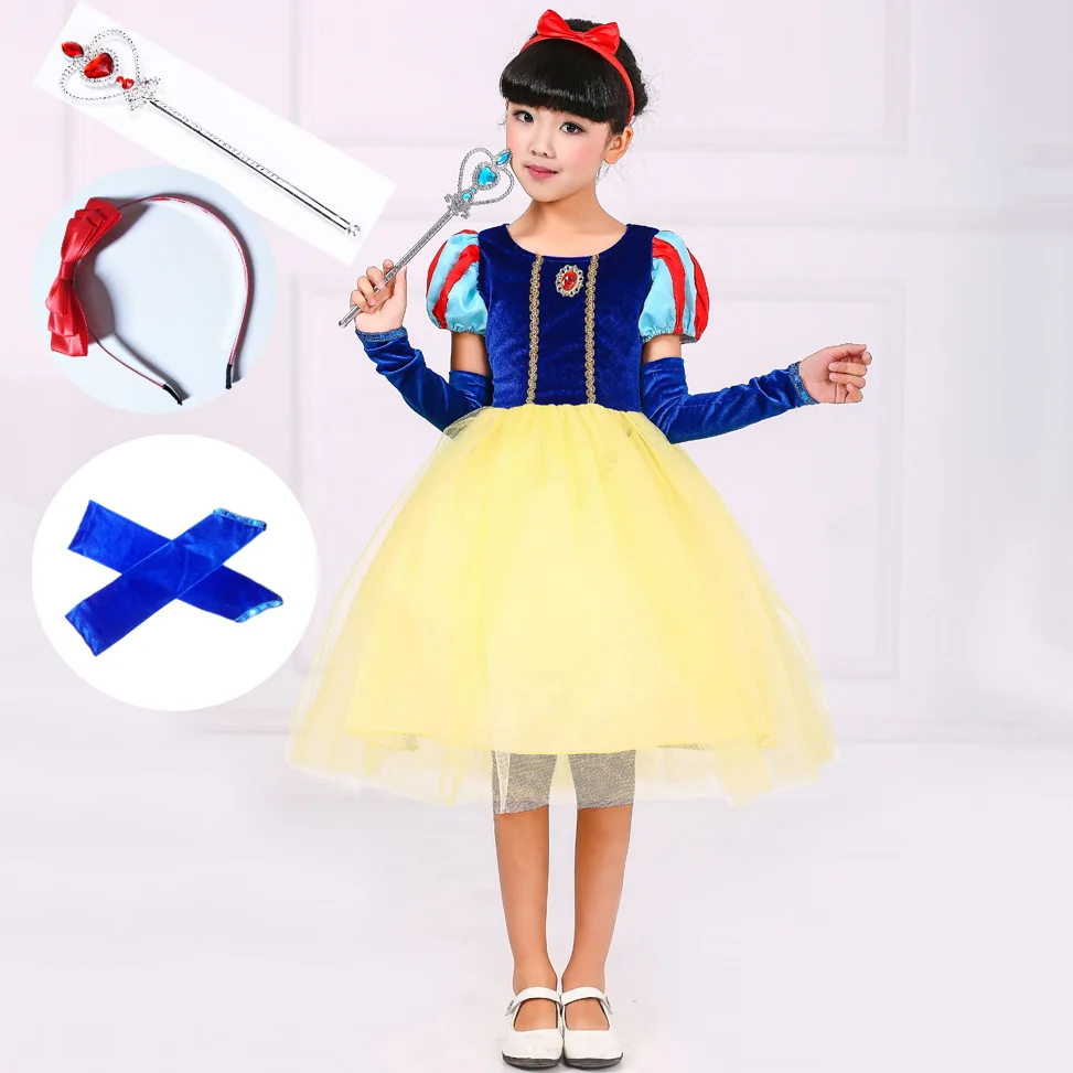 От 2 до 11 лет карнавальный костюм белого цвета для девочек Детская праздничная