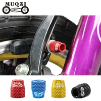 muqzi 4pcs mtb road bike m6 brake shoes screw brake pad bolt v brake blocks aluminum alloy fixed nut ultra light 1 5g
