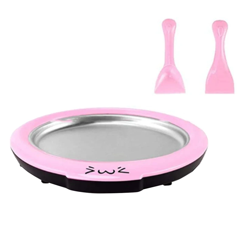 Мини-аппарат для мороженого мультяшный аппарат жарки льда из нержавеющей стали