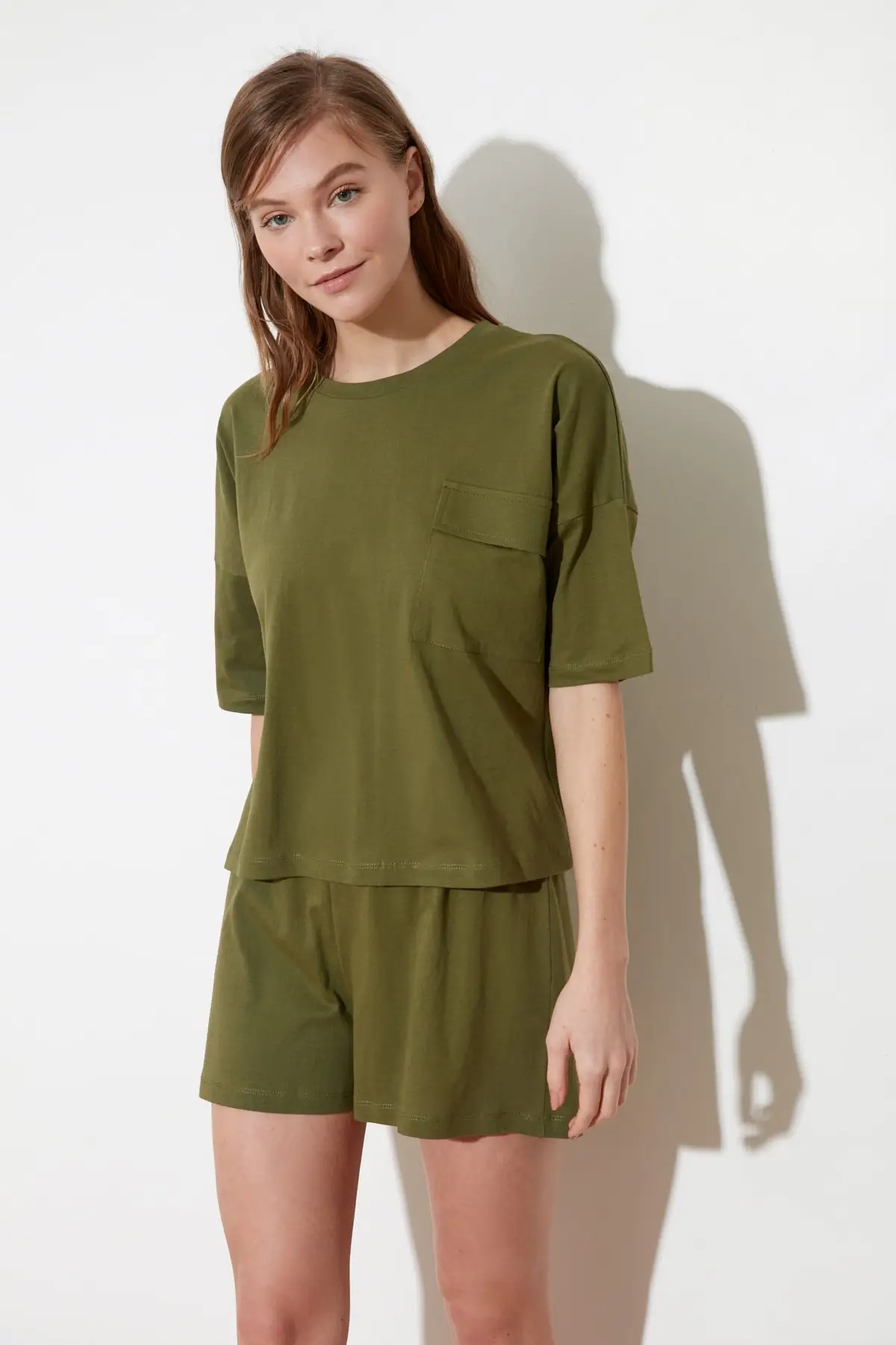 

Trendyol Pocket Detail Knitted Pajamas Set THMSS21PT0126