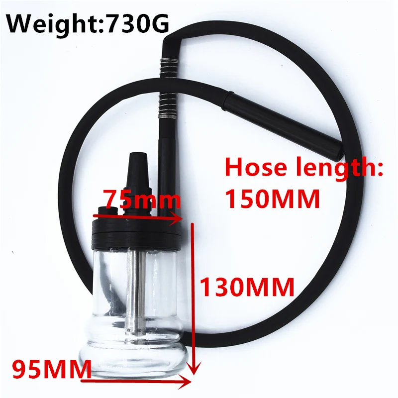 Уличный портативный набор для кальяна из алюминиевого сплава путешествий