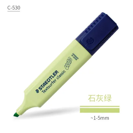 lemon green 1 шт. Staedtler sharpie цветной хайлайтер 364 Детские макароны студентов с офисными бликами текст маркер для выделения ручка - Цвет: lemon green