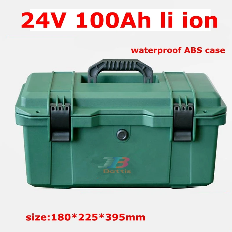 Водонепроницаемый 24V 100AH литий-ионный Батарея 200A BMS для 4800 Вт бытовой техники