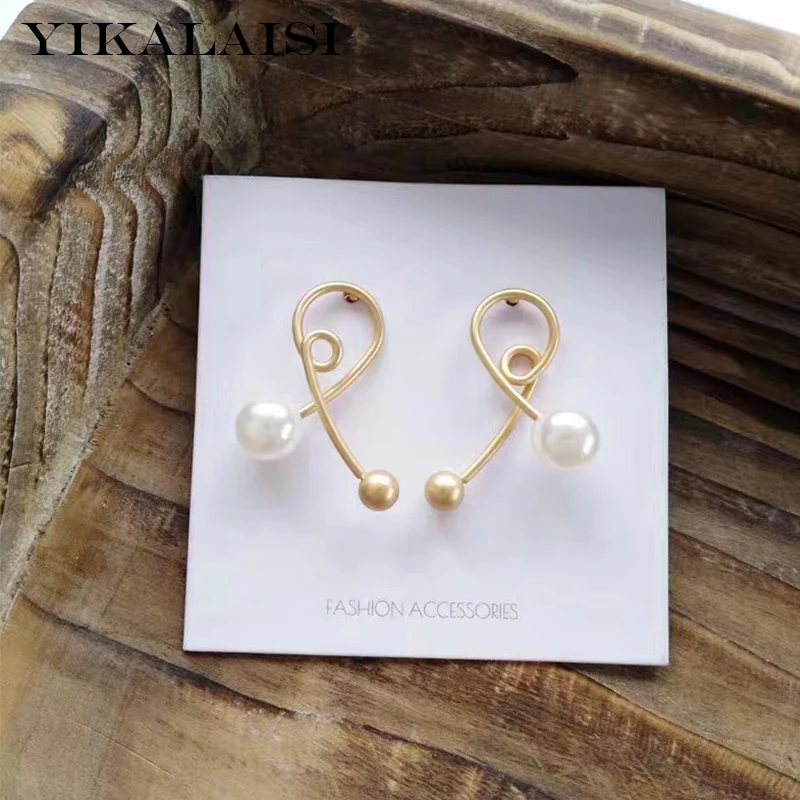 

YIKALAISI 925 Sterling Silver Jewelry Pearl Earrings 2020 Fine Natural Pearl jewelry7-8mm For Women wholesaleMusical notes