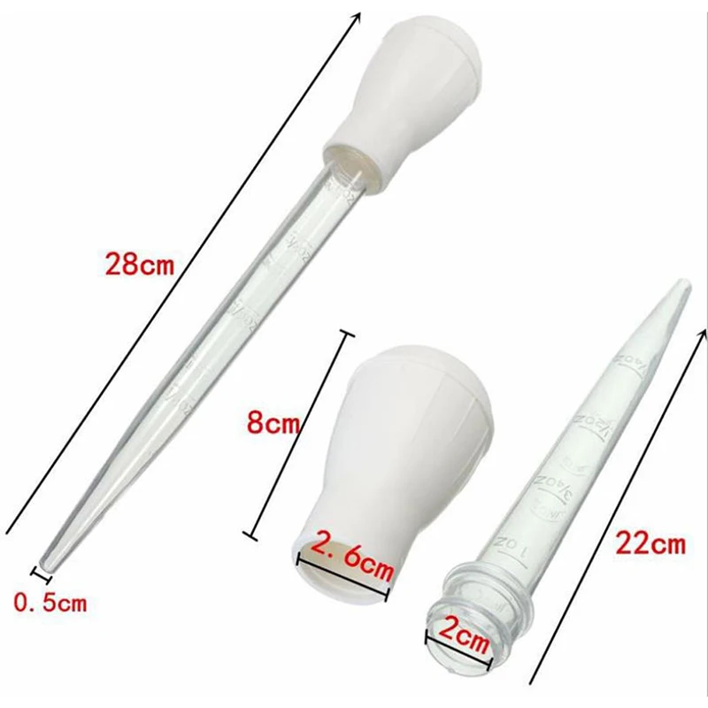 Инструменты для барбекю пластиковая Пипетка с резиновой головкой насос трубка
