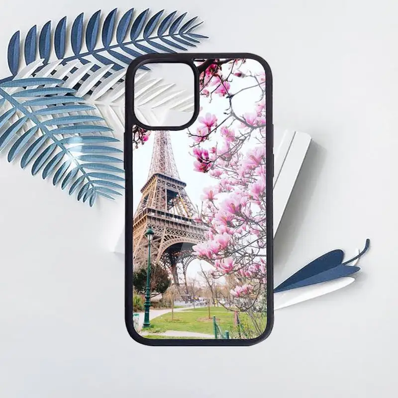 

Romantic Paris Eiffel Tower Phone Case PC for iPhone 11 12 pro XS MAX 8 7 6 6S Plus X 5S SE 2020 XR luxury deisgn coque