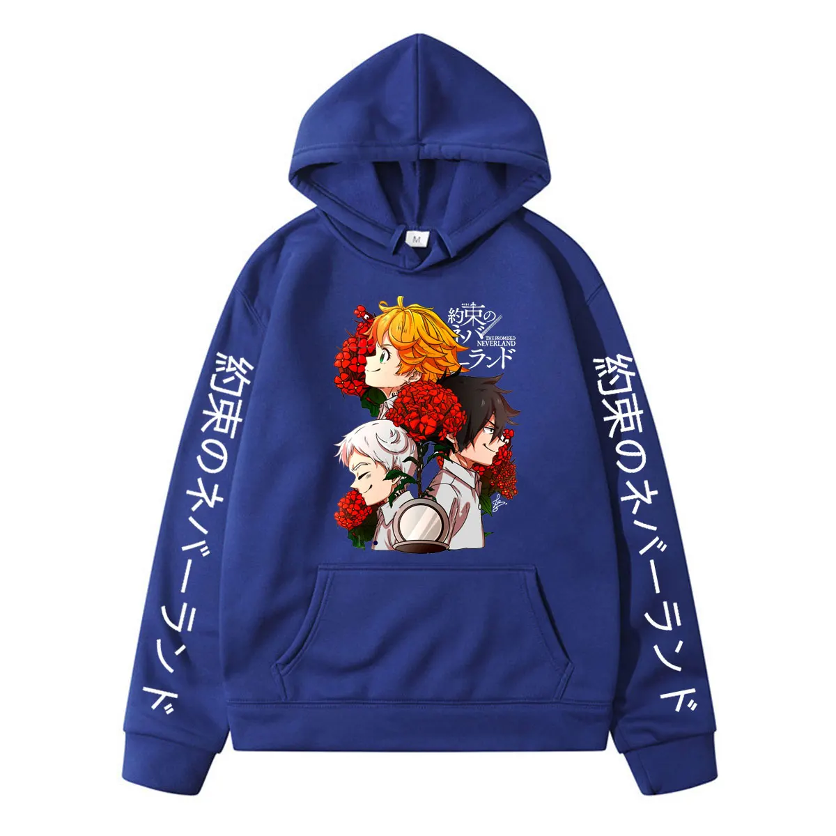 

Anime The Promised Neverland Hoodie Emma. Norman. Ray.Printed Tracksuit Streetswear Women Men Hoodies Male Clothes Unisex Tops