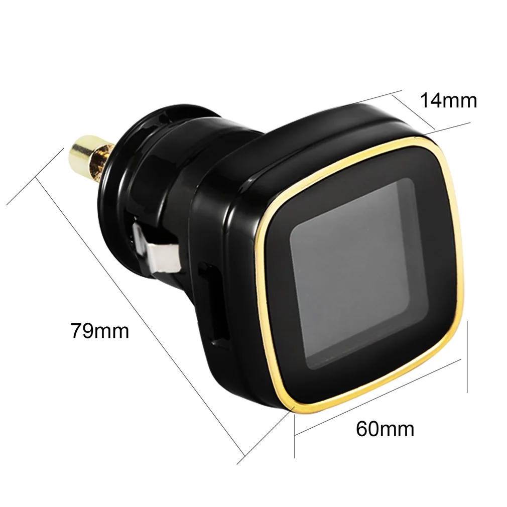 

Universal TPMS Tyre Pressure Monitoring System Real-time Cigarette Lighter with 4 External Sensors LCD Digital Display