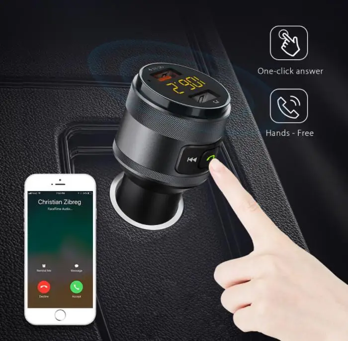 10 шт. C57 Быстрая зарядка 3 0 Автомобильный Bluetooth FM-передатчик двойное USB