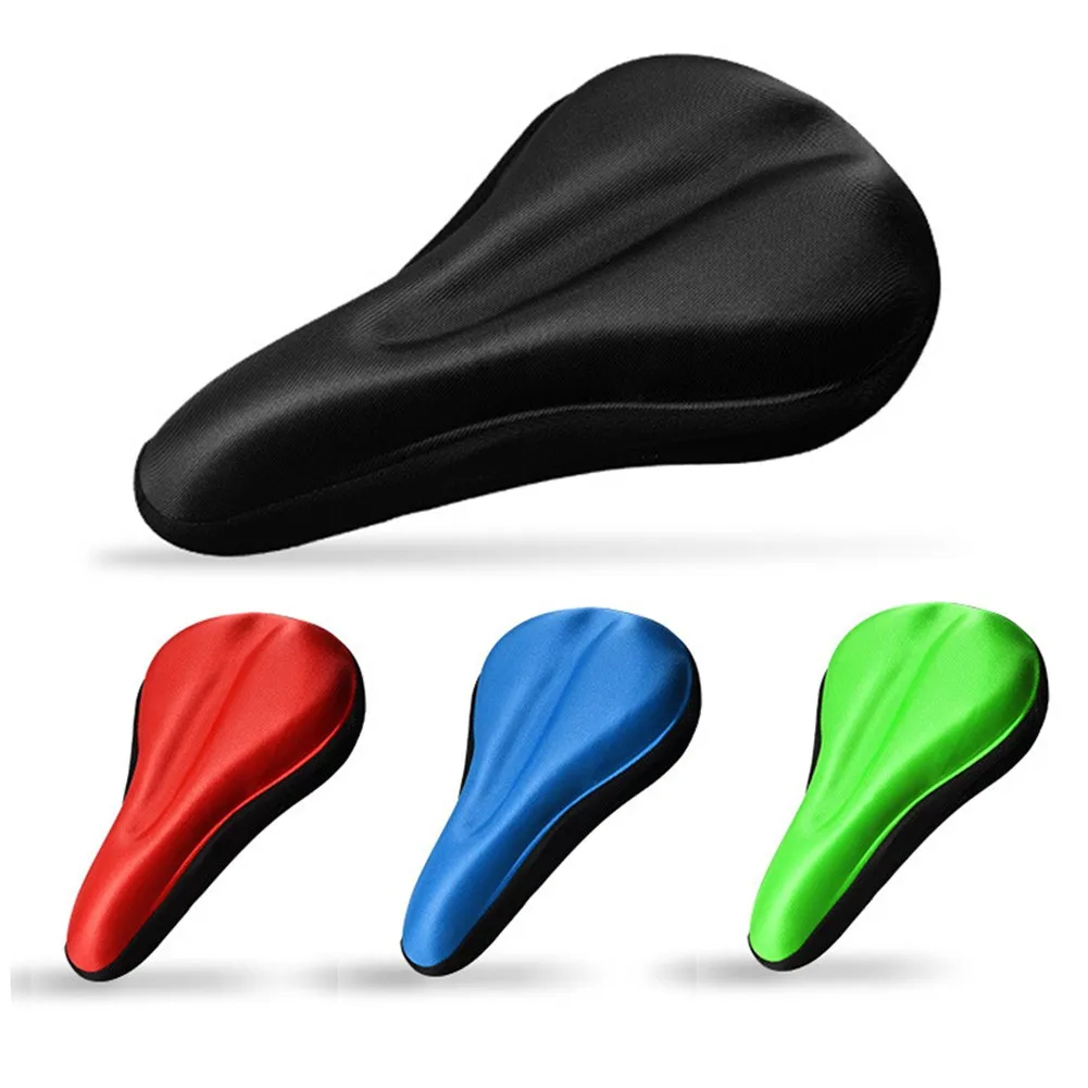 

1Pcs Bicycle Seat Cover MTB Bike Silicone Thickened Seat Cover Soft Saddle Cover 3D Gel Pad Cushion Cover Bicycle Saddle Seat