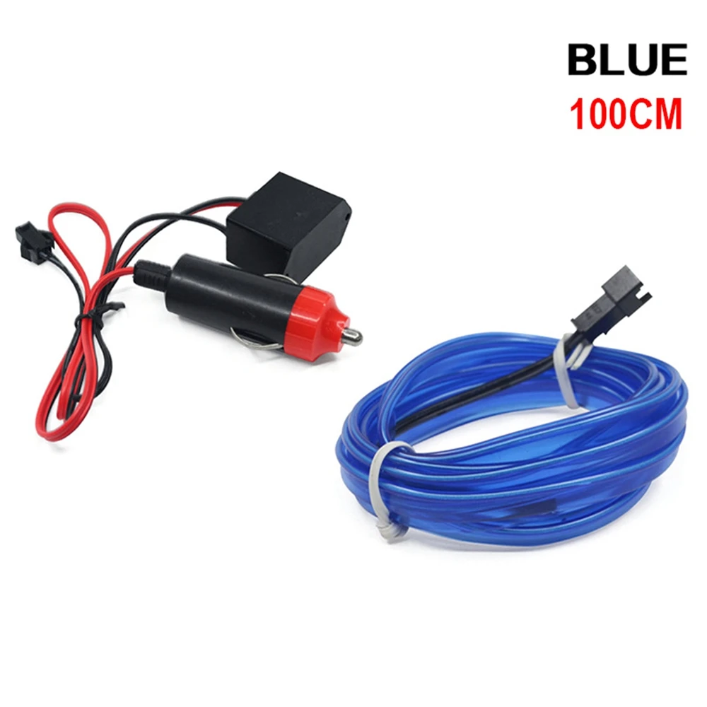 

car EL Wire led strip Atmosphere light for DIY flexible AUTO interior Lamp Party decoration lights Neon strips 12V USB