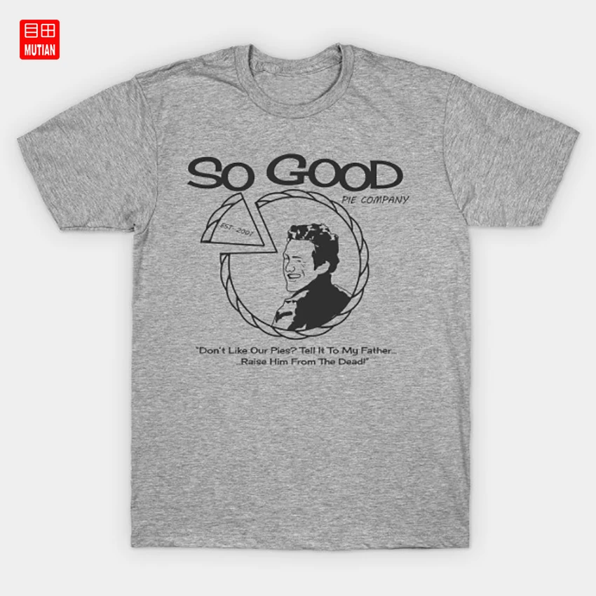 Очень хорошая компания Pie-черная текстовая футболка Джеймс Франко Гарри Осборн |