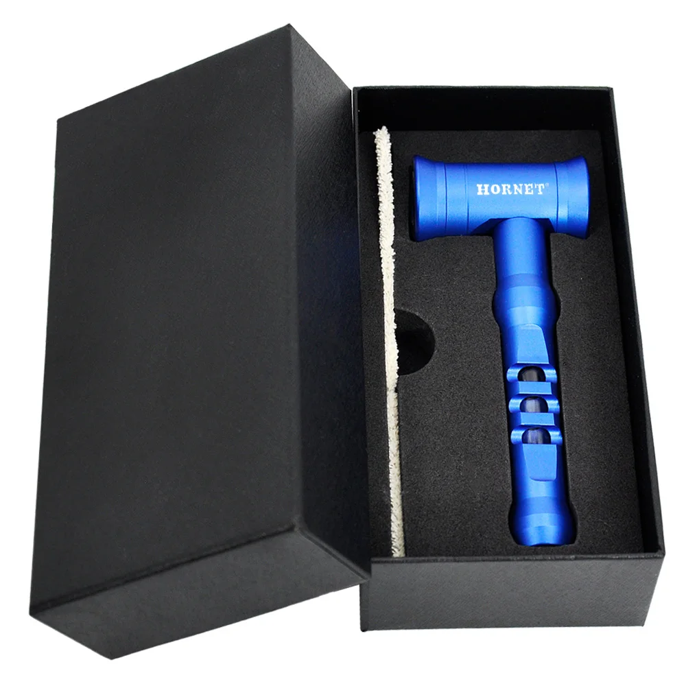 HORNET Hammer Design Metal Smoking Pipe Aircraft Aluminum With Glass Handle Herb Smoke Pipes Accessories | Дом и сад