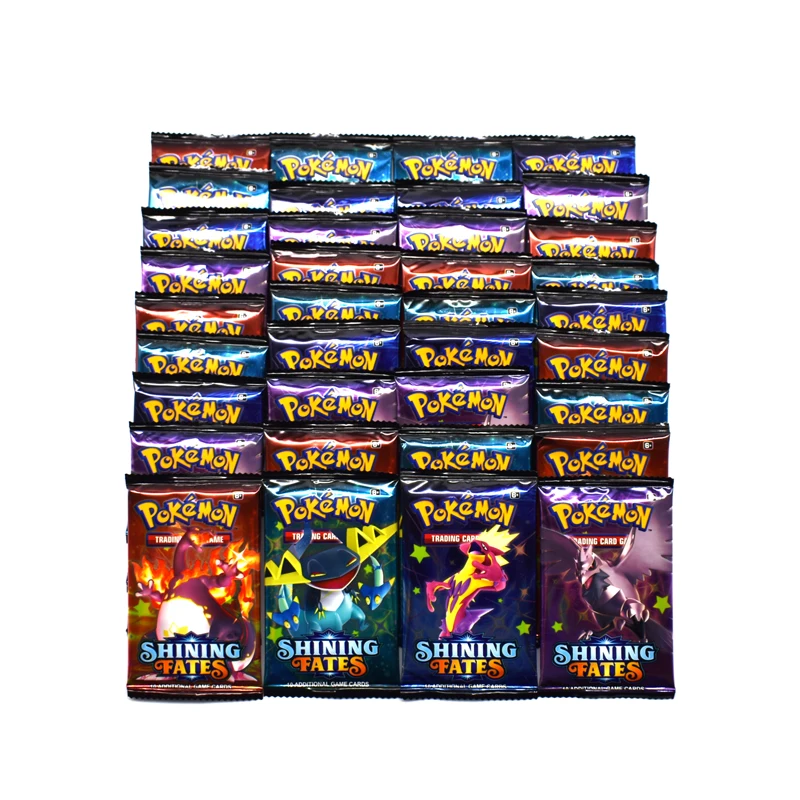 Juego de cartas de Pok&eacute;mon para ni&ntilde;os, Cartas coleccionables de Pikachu Mewtwo, cartas de Pok&eacute;mon de 9 Uds./1 bolsa-3
