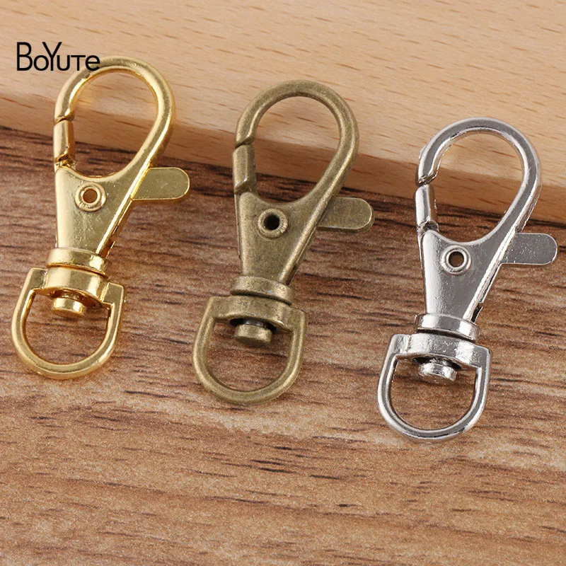 

BoYuTe (100 шт./лот) 38*15*5,2 мм большая металлическая застежка-карабин материалы «сделай сам» Ручная работа ювелирные аксессуары оптом