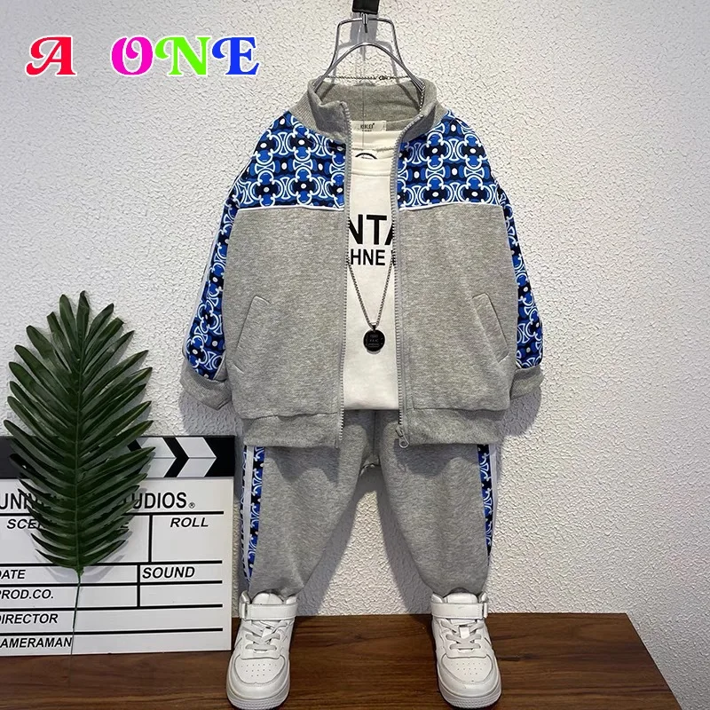 

Spring Autumn Boutique Kids Clothing Kids Clothes Boys Clothes Coat + Pants 2 Pcs Set Casual Outfits Boys Set 2T To 10Yrs