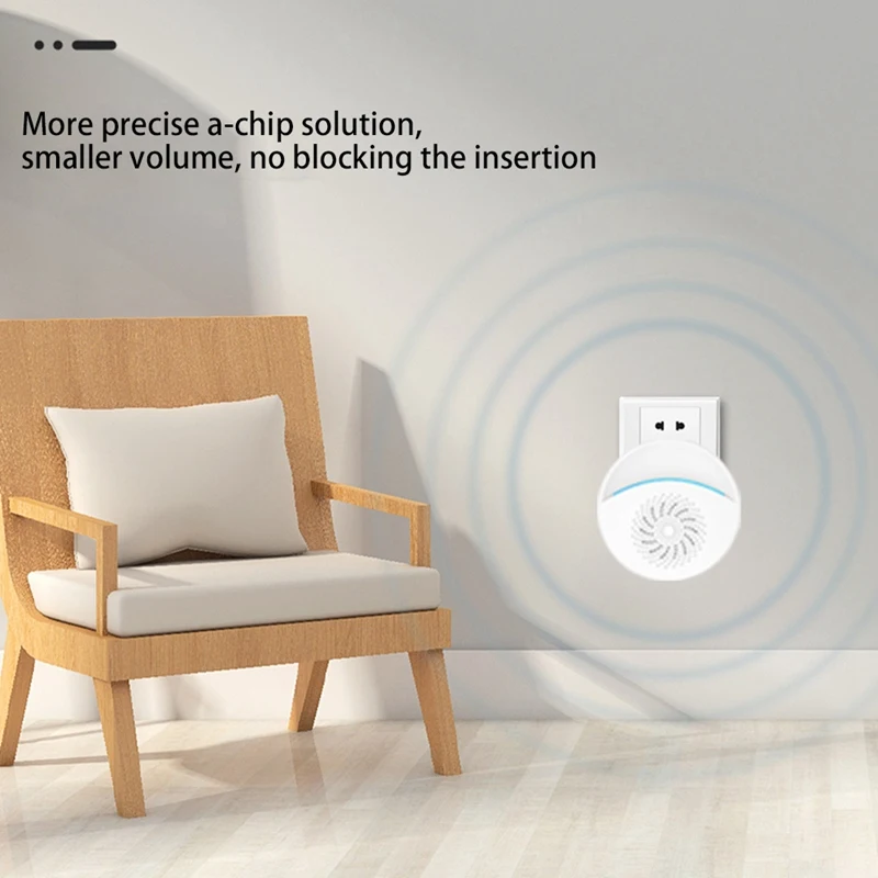 

Mosquito Repeller 4 Pack Electronic Wall Plug in Mosquito Repellent Safe Indoor Reject for Mosquito, Mice,EU Plug