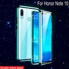 Роскошный Магнитный абсорбирующий чехол для Huawei Honor Note 10 металлическая рамка двухсторонняя стеклянная крышка Note10 защитный чехол для телефона